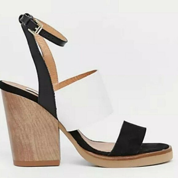 US Shoes - New Look Premium 2 Tone Chunky Block Heel Sandals EU 40 / UK 7 US 9 NWD